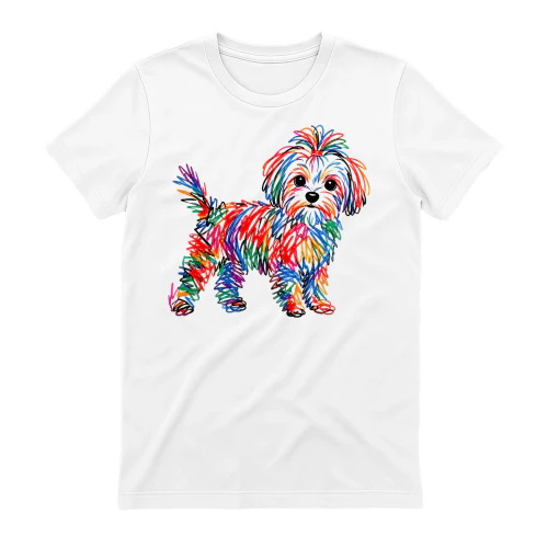 Colorful Scribble Maltese