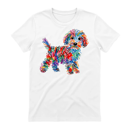 Colorful Scribble Goldendoodle
