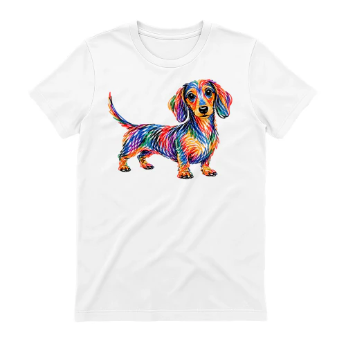 Colorful Scribble Dachshund
