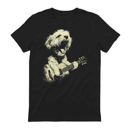 Maltese Playing Guitar