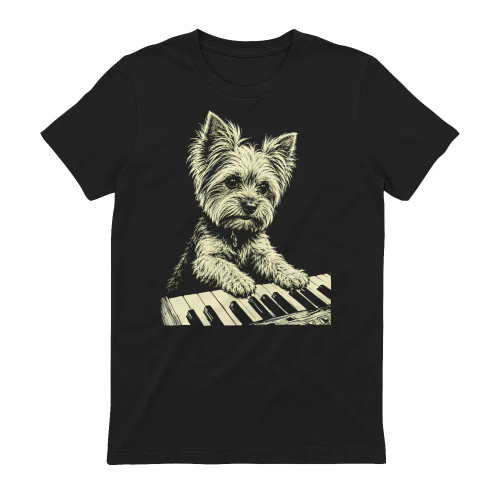 Yorkshire Terrier Playing Piano
