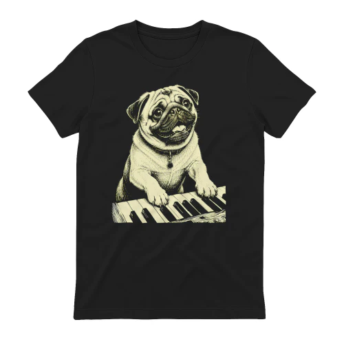 Pug Playing Piano