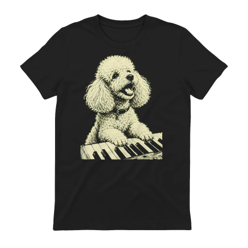 Poodle Playing Piano