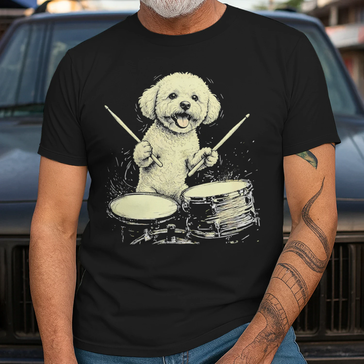 Bichon Frise Drums
