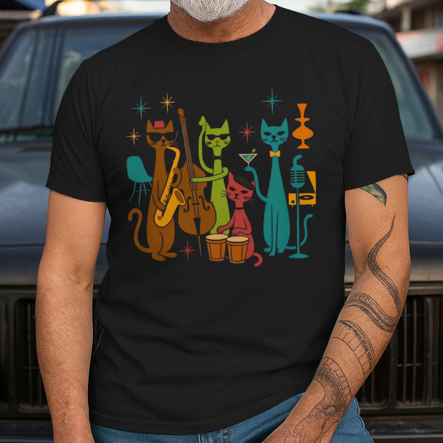 Retro Band Cats