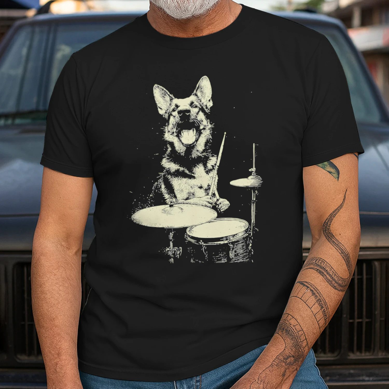 German Shepherd Drums