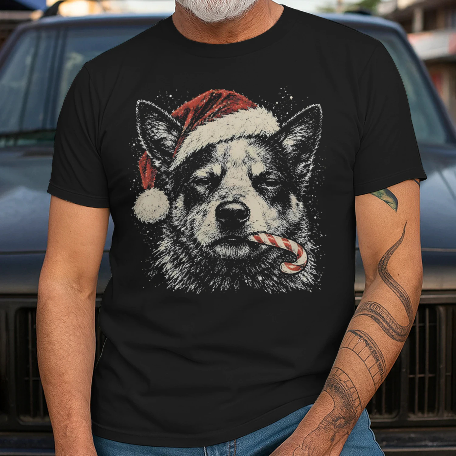 Australian Cattle Dog Santa
