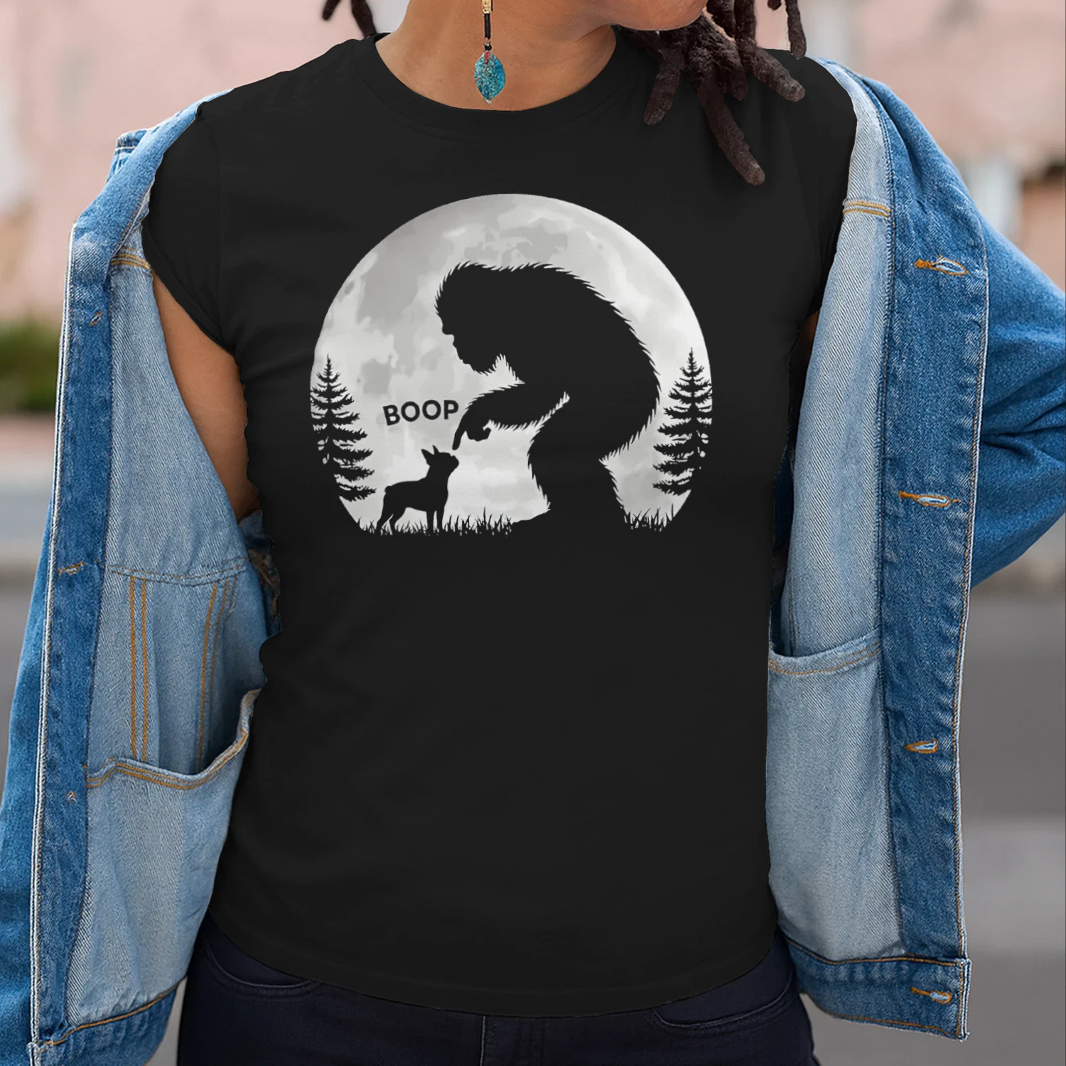 Bigfoot Boop Boston Terrier