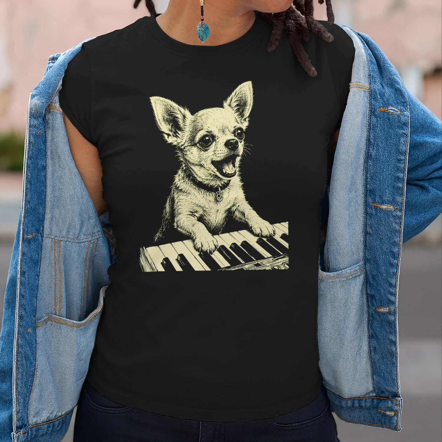 Chihuahua Playing Piano