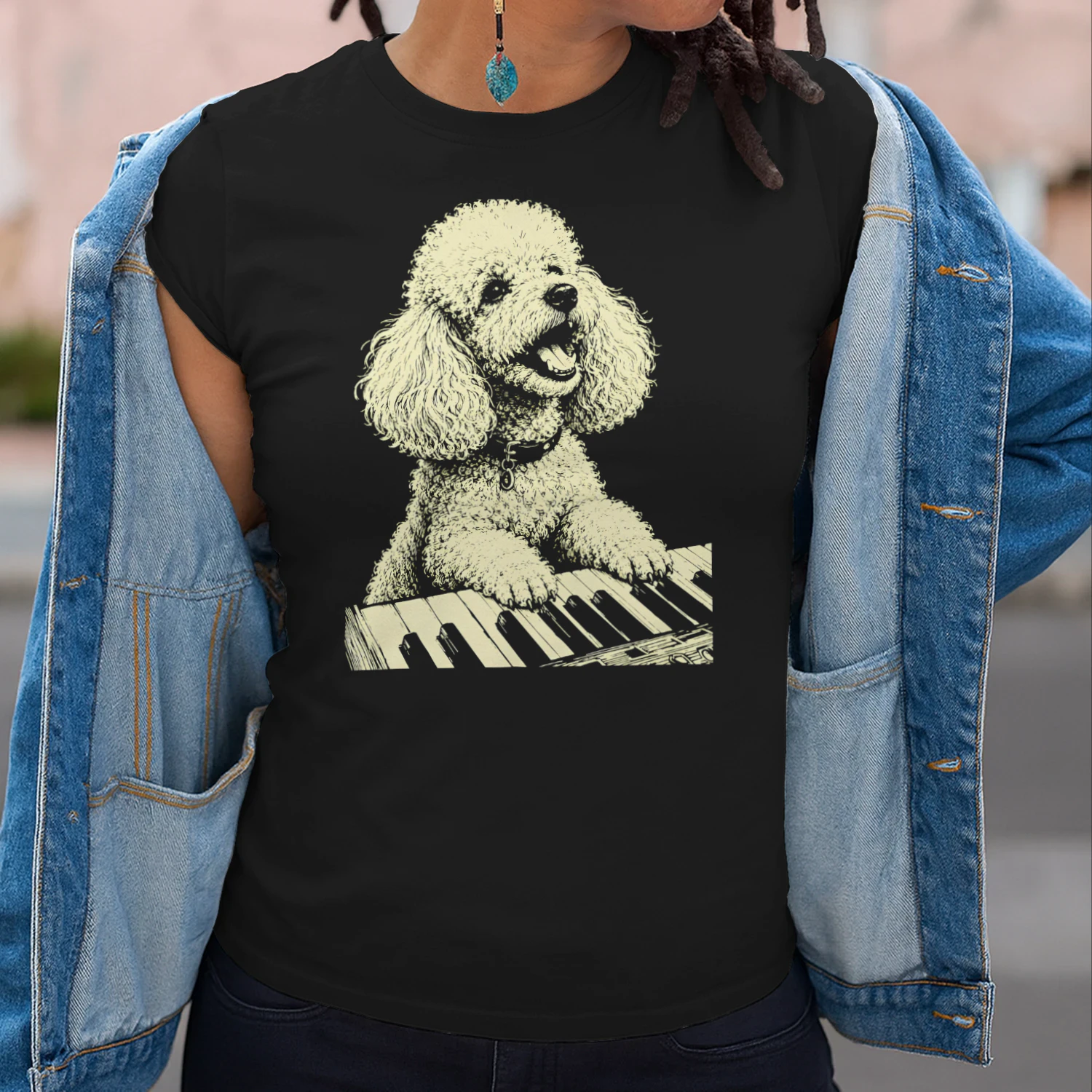 Poodle Playing Piano