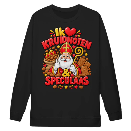 Ik ❤️ kruidnoten & Speculaas – Sinterklaas Sweatshirt