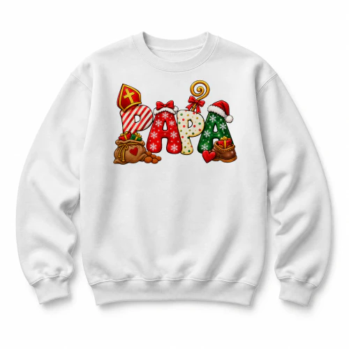 Productnaam: PAPA Sinterklaas Sweater – Feestelijk Cadeau voor Papa 🎁
