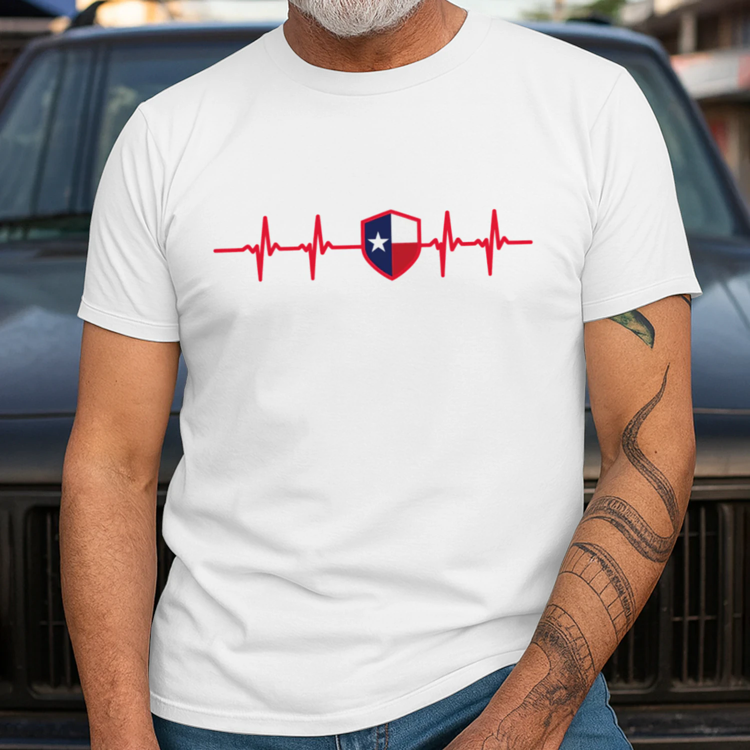 Texas Runs Through My Veins – Texas Pride T-Shirt