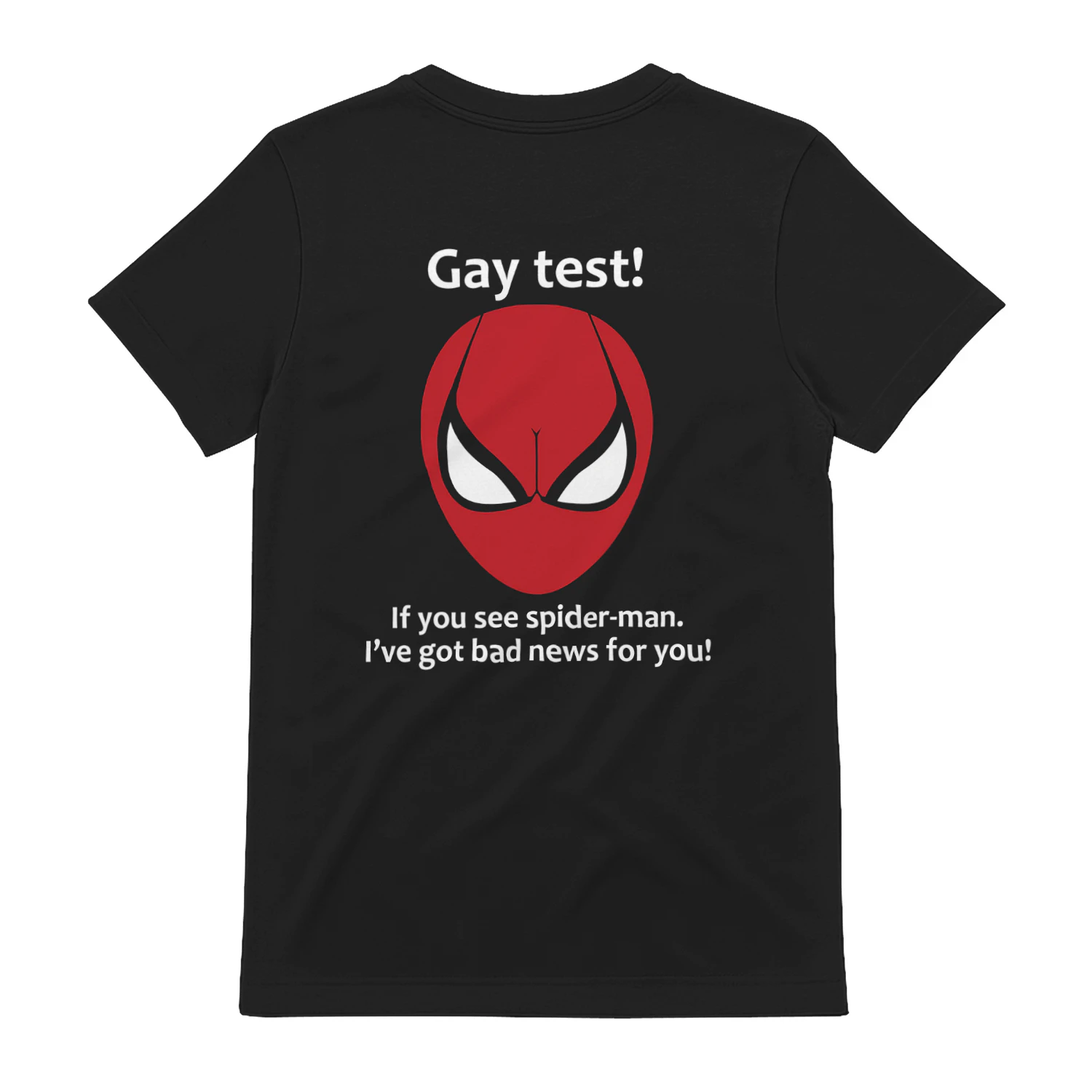 Gay Test – Funny Spider Superhero T-Shirt