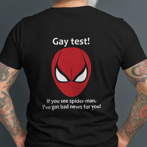 Gay Test Funny Spider Superhero