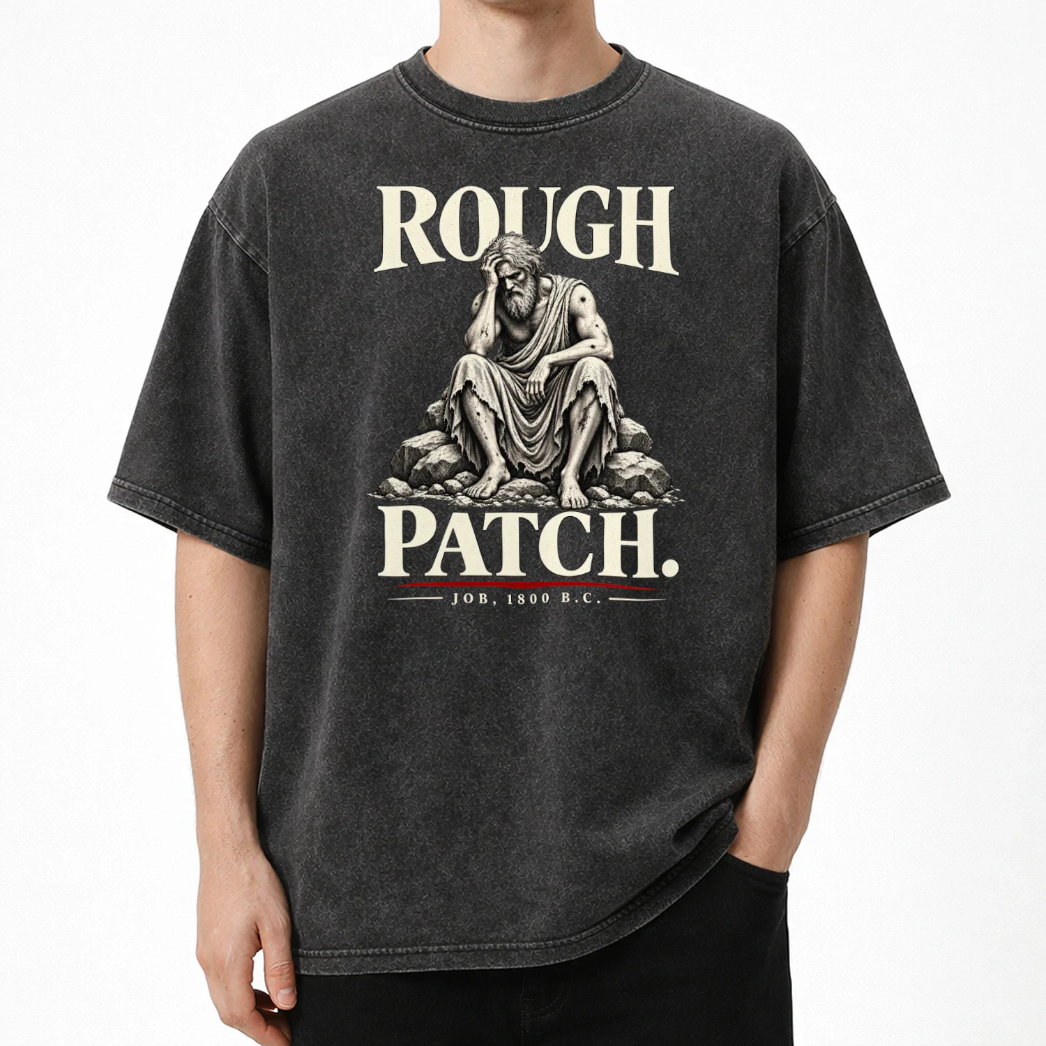 Rough Patch — Job Biblical Humor Graphic Tee