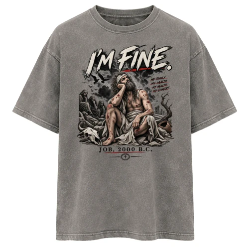 I’m Fine — Job Biblical Humor Graphic Tee