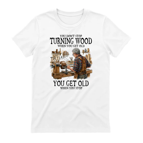 You don't stop turning wood when you get old