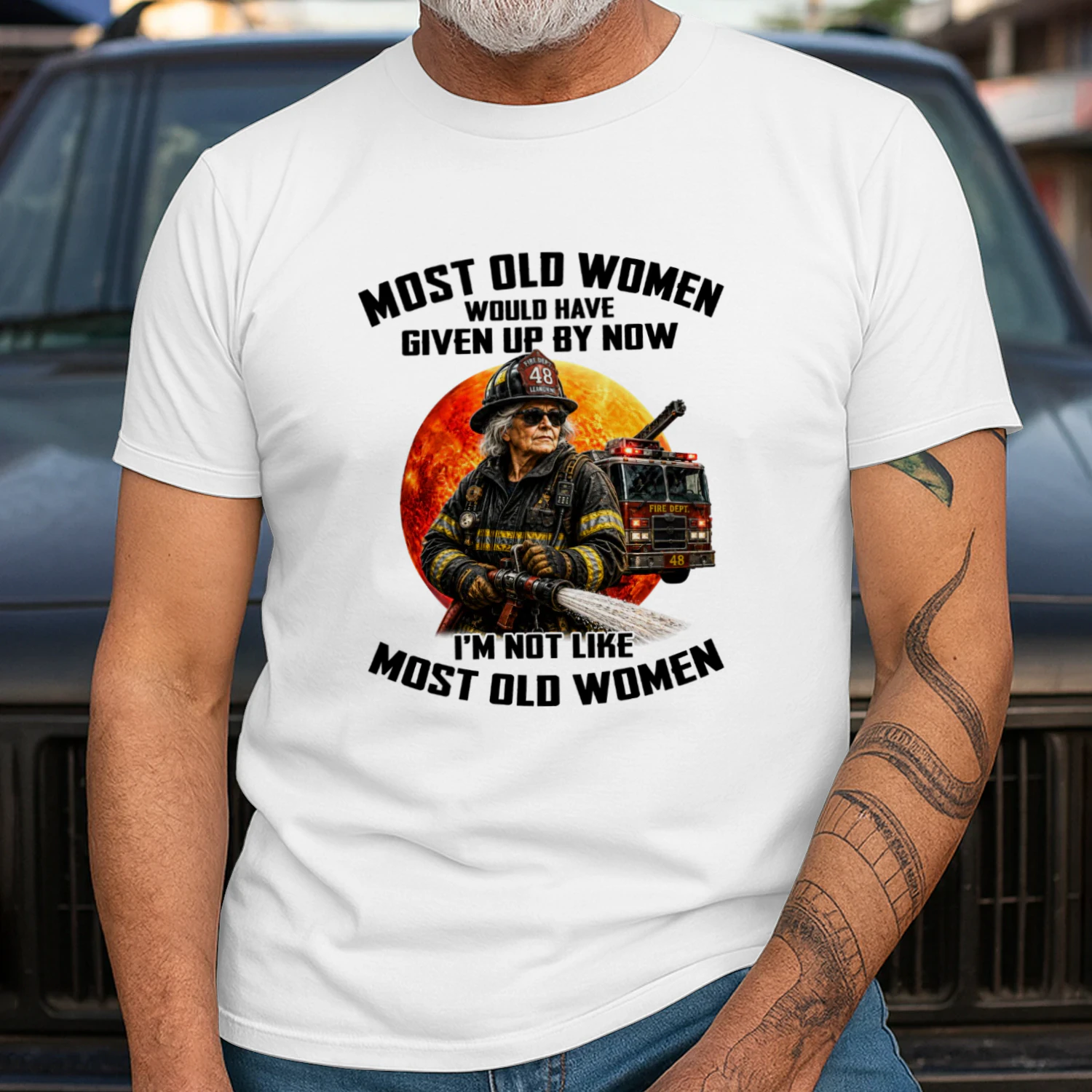 Most old women would have given up by now. I'm not like most old women 2