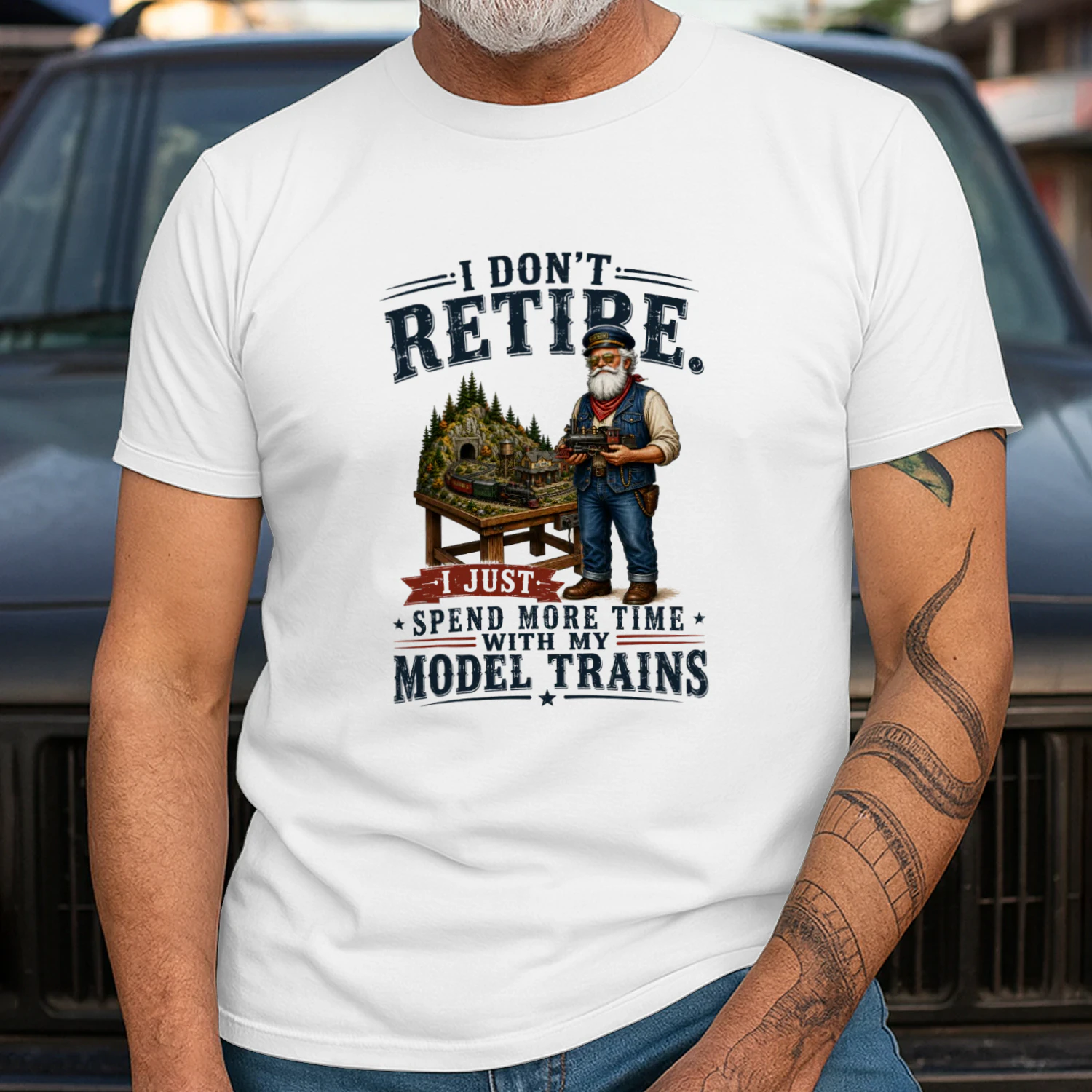 I DON'T RETIRE. I JUST SPEND MORE TIME WITH MY MODEL TRAINS
