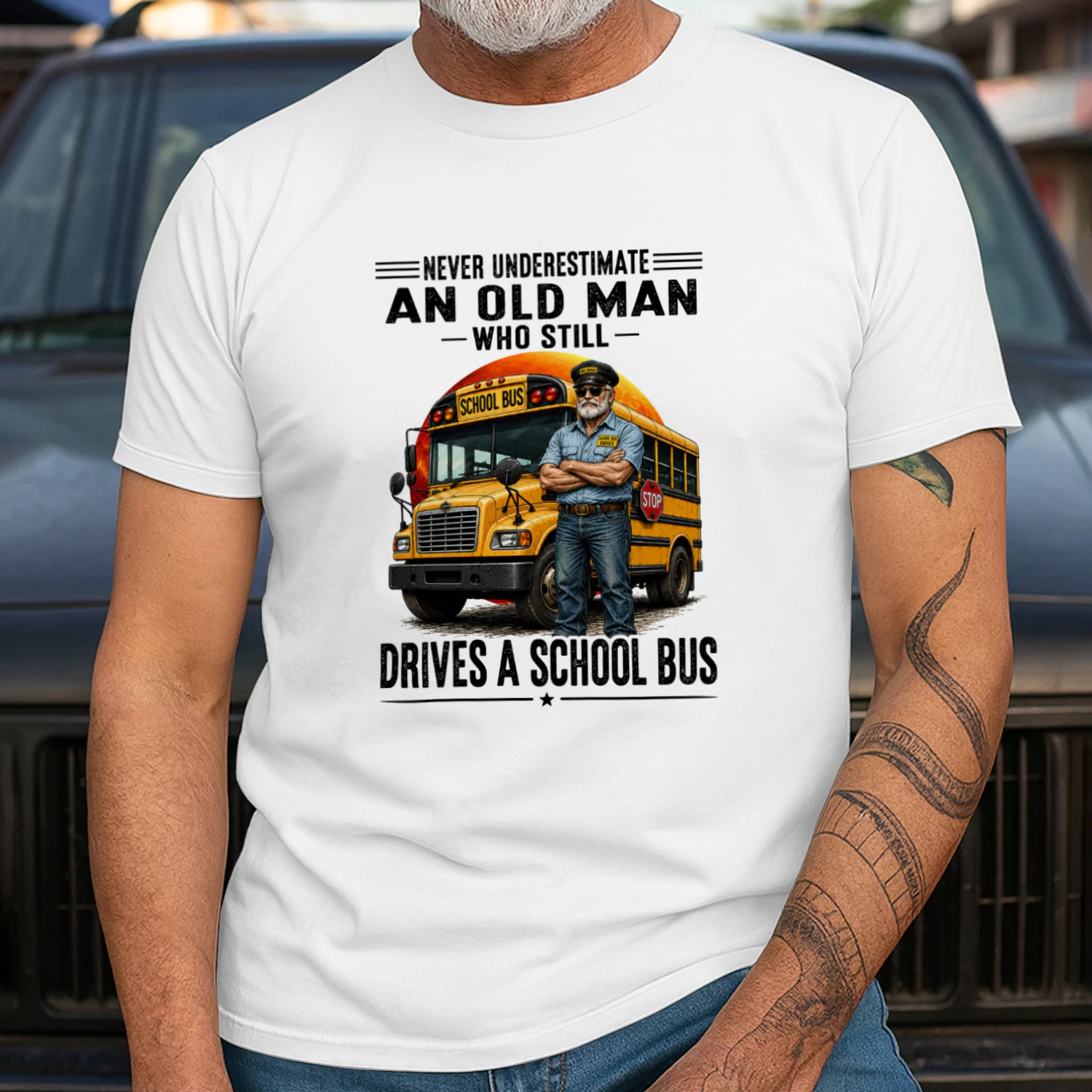 Never Underestimate An Old Man Who Still Drives A School Bus