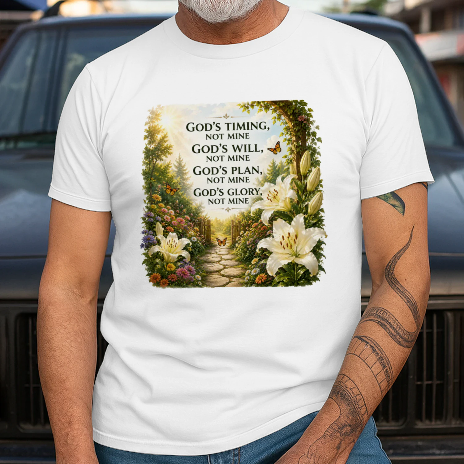 GOD'S TIMING, NOT MINE- GOD'S WILL, NOT MINE-GOD'S PLAN, NOT MINE-GOD'S GLORY, NOT MINE
