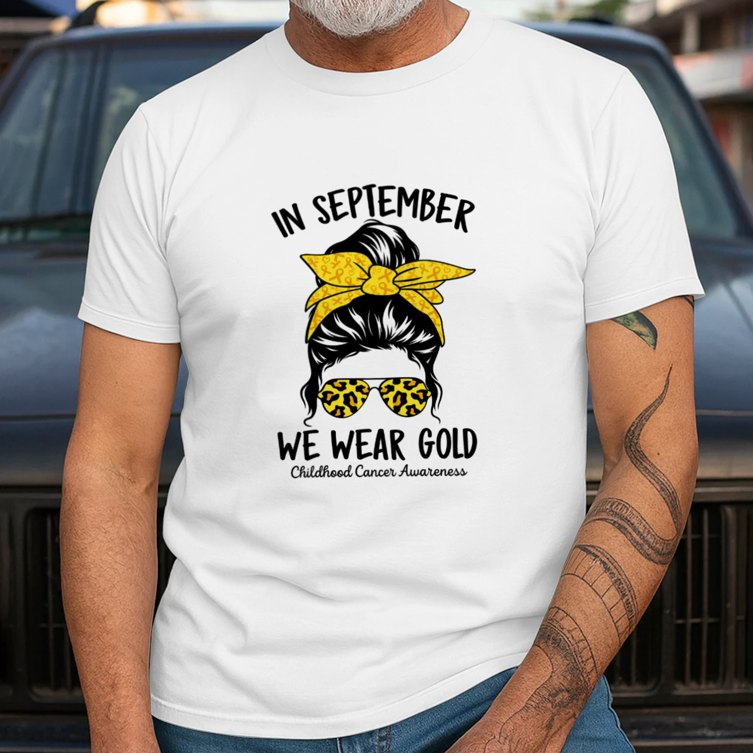 Women Childhood Cancer Awareness In September We Wear Gold