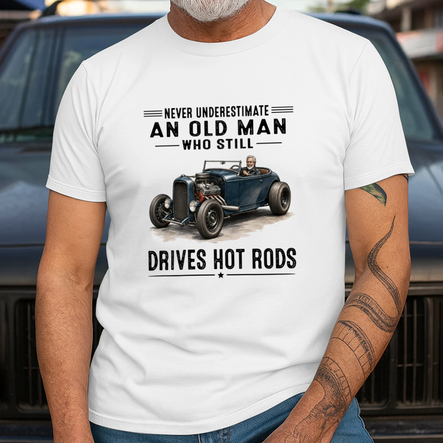 Never Underestimate An Old Man Who Still Drives Hot Rods