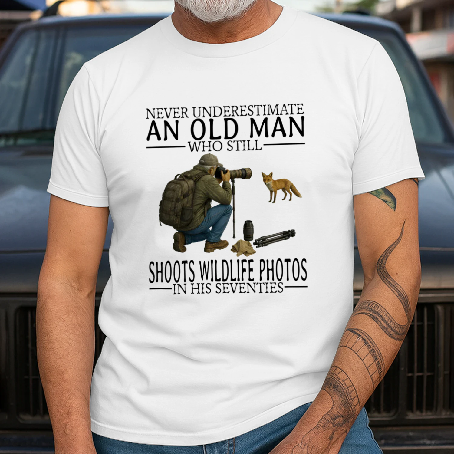 NEVER UNDERESTIMATE AN OLD MAN WHO STILL SHOOTS WILDLIFE PHOTOS IN HIS SEVENTIES