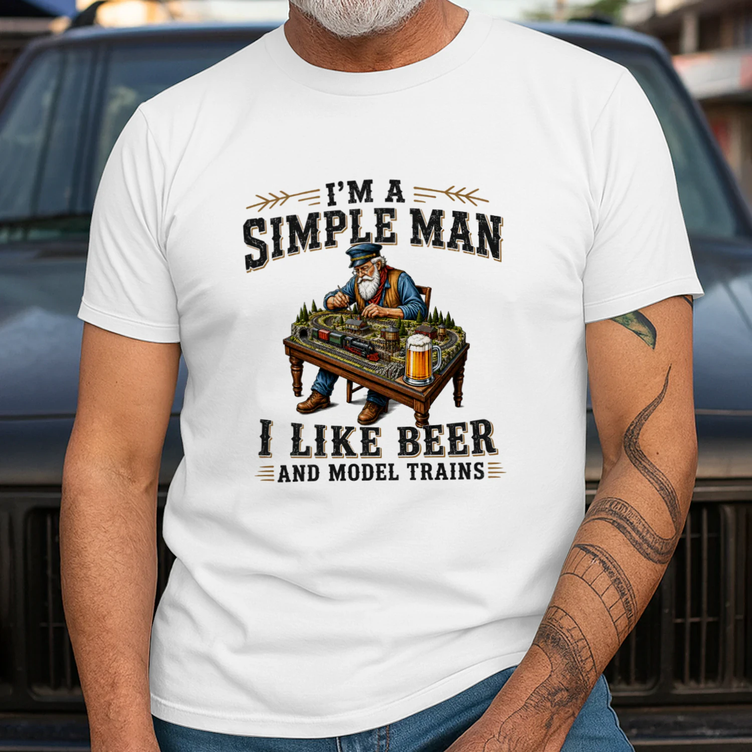 I am a simple man. I like beer and model trains