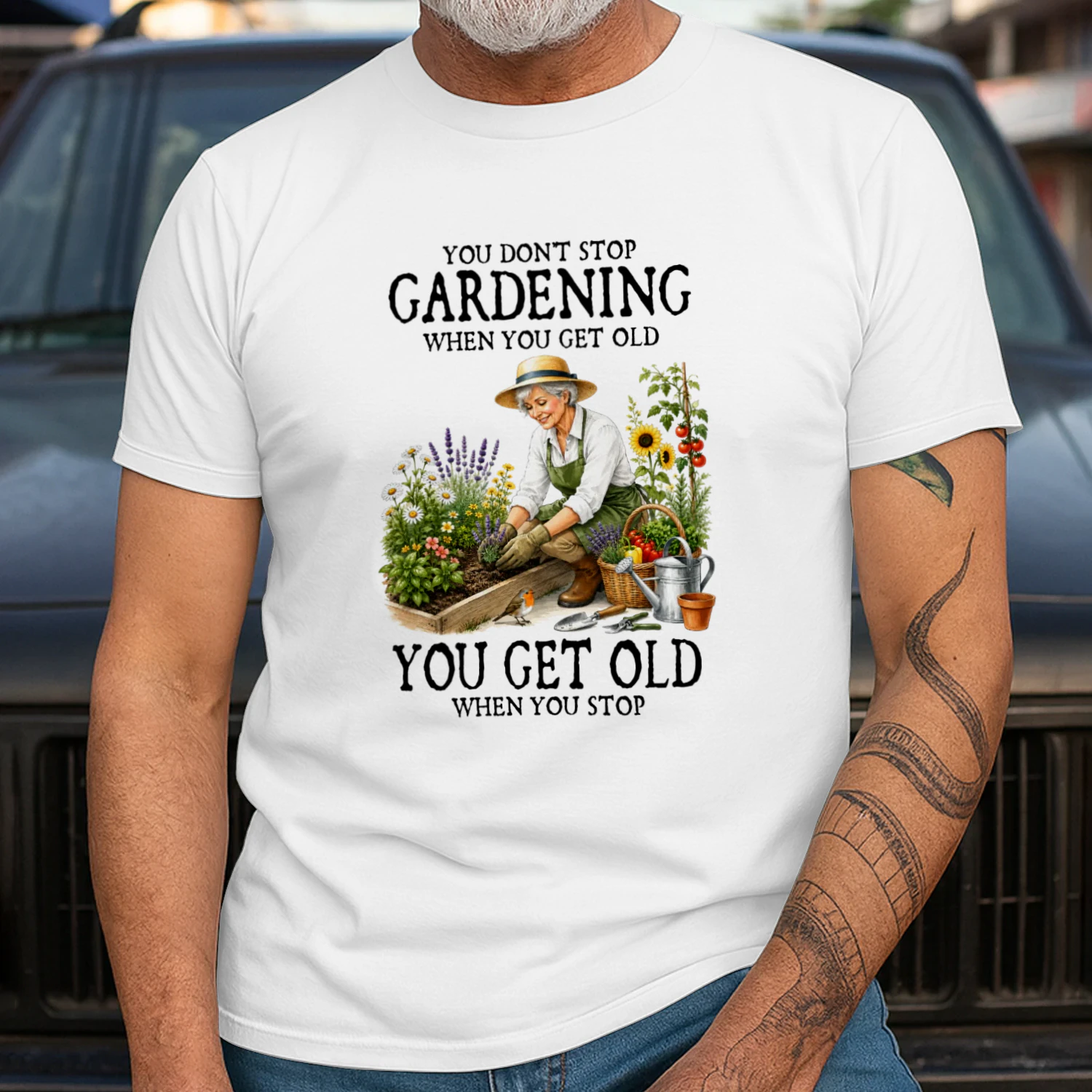 You don't stop gardening when you get old