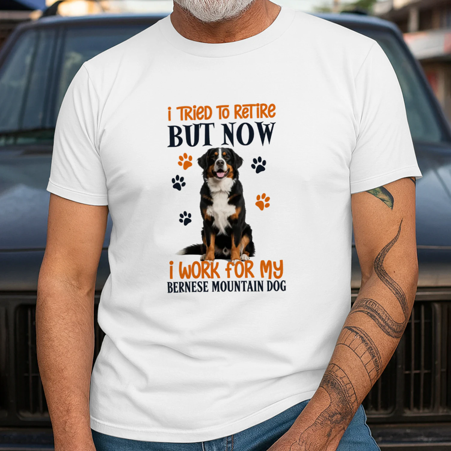 I Tried To Retire But Now I Work For My Bernese Mountain Dog