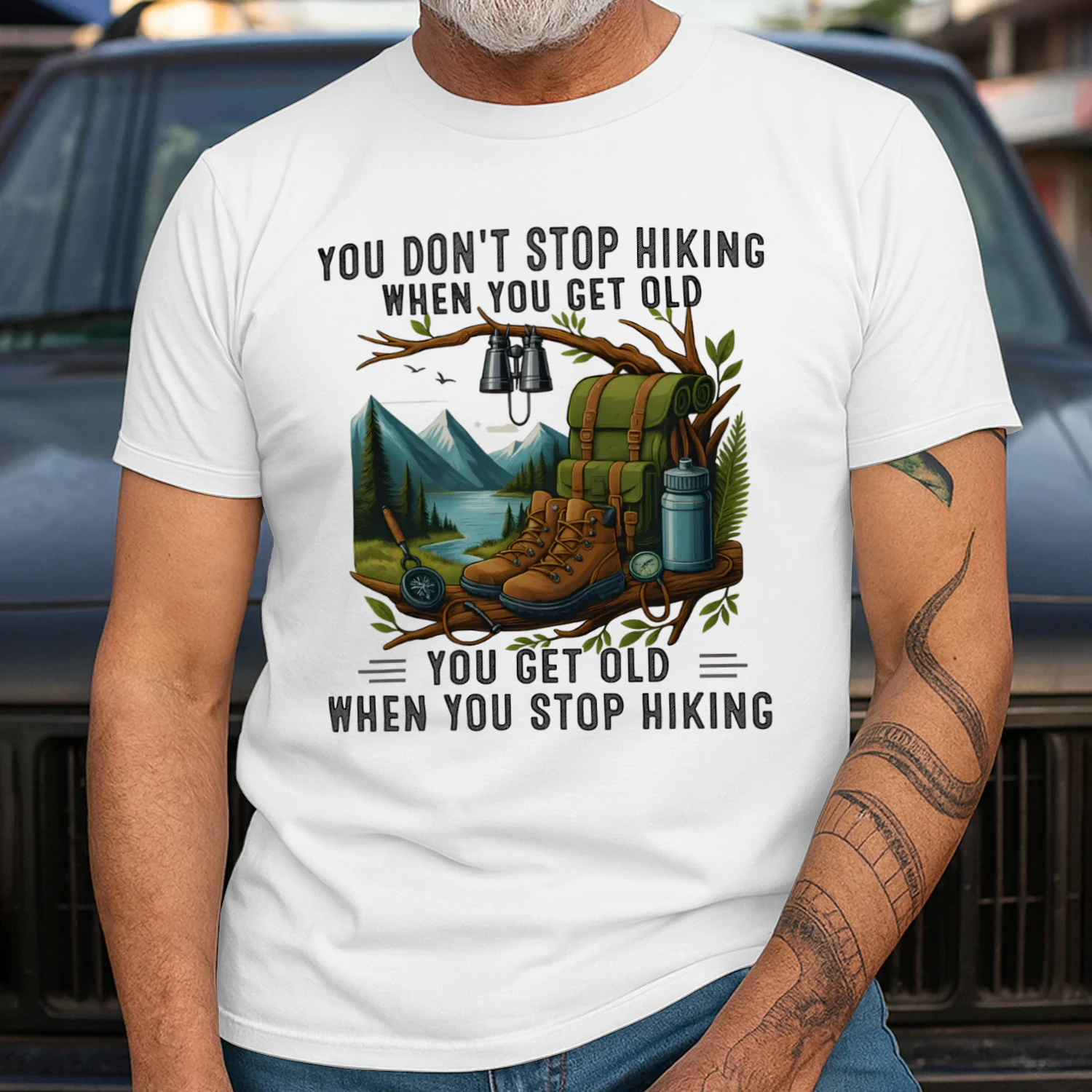 You dont stop hiking