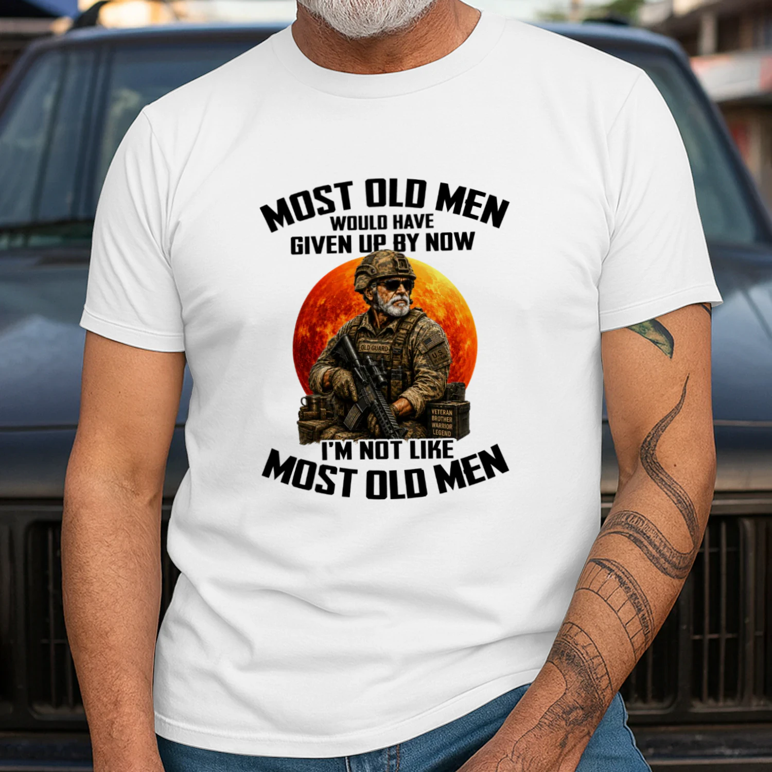 Most old men would have given up by now. I'm not like most old men 10