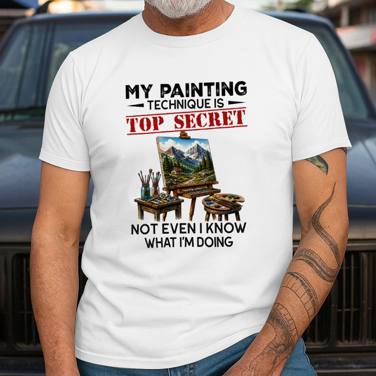 MY PAINTING TECHNIQUE IS TOP SECRET