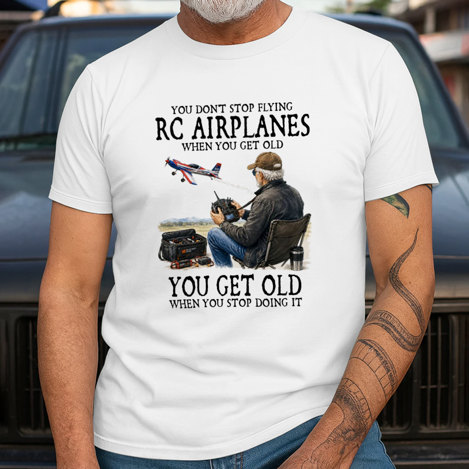 You don't stop flying RC airplanes when you get old. You get old when you stop doing it
