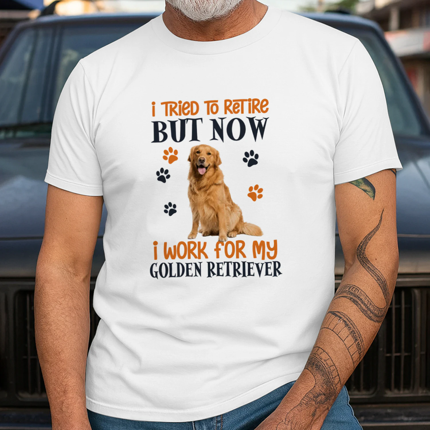 I Tried To Retire But Now I Work For My Golden Retriever