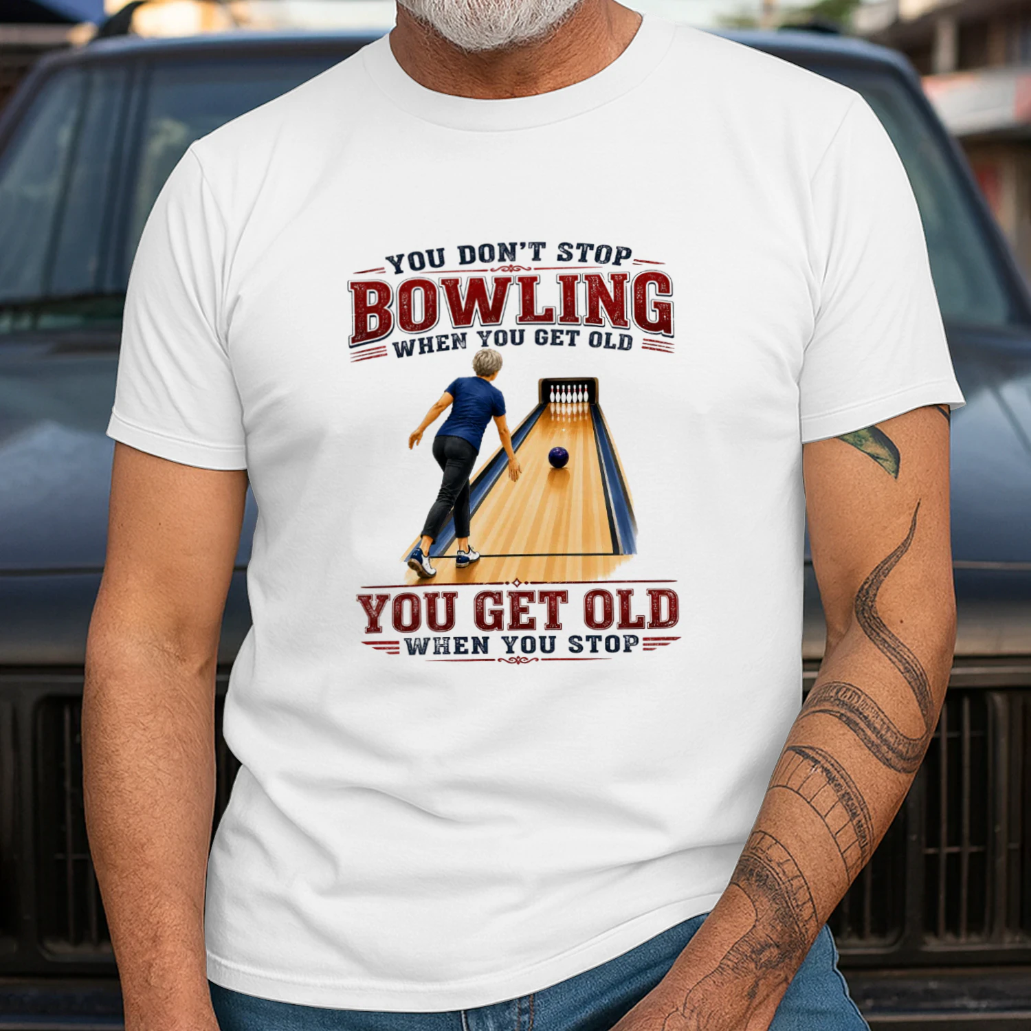 YOU DON'T STOP BOWLING WHEN YOU GET OLD. YOU GET OLD WHEN YOU STOP