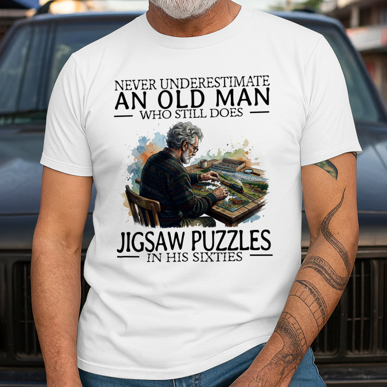JIGSAW PUZZLES IN HIS SIXTIES