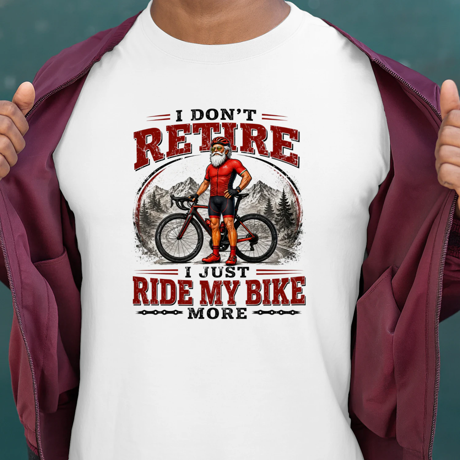 I DON'T RETIRE. I JUST RIDE MY BIKE MORE