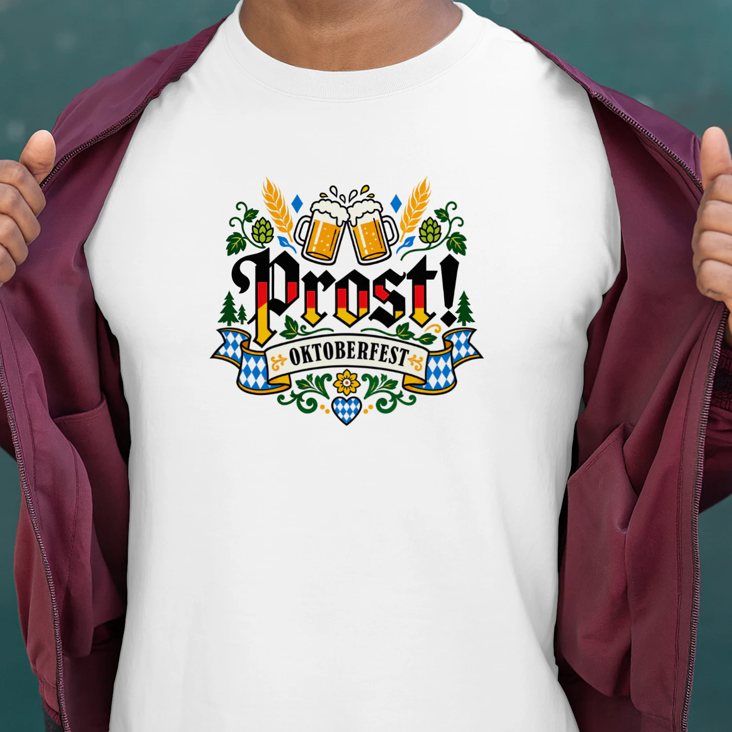 Oktoberfest Beer Vintage German Prost