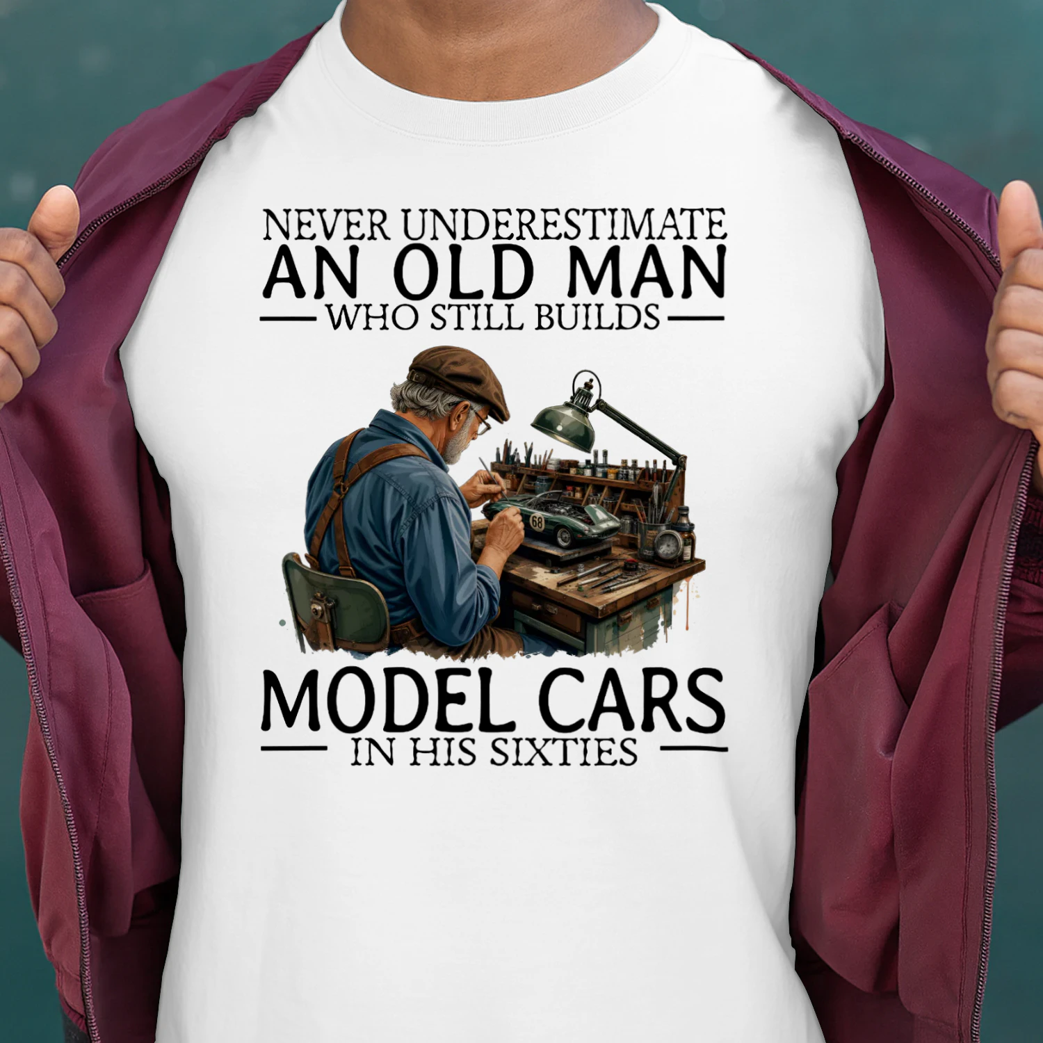 MODEL CARS IN HIS SIXTIES
