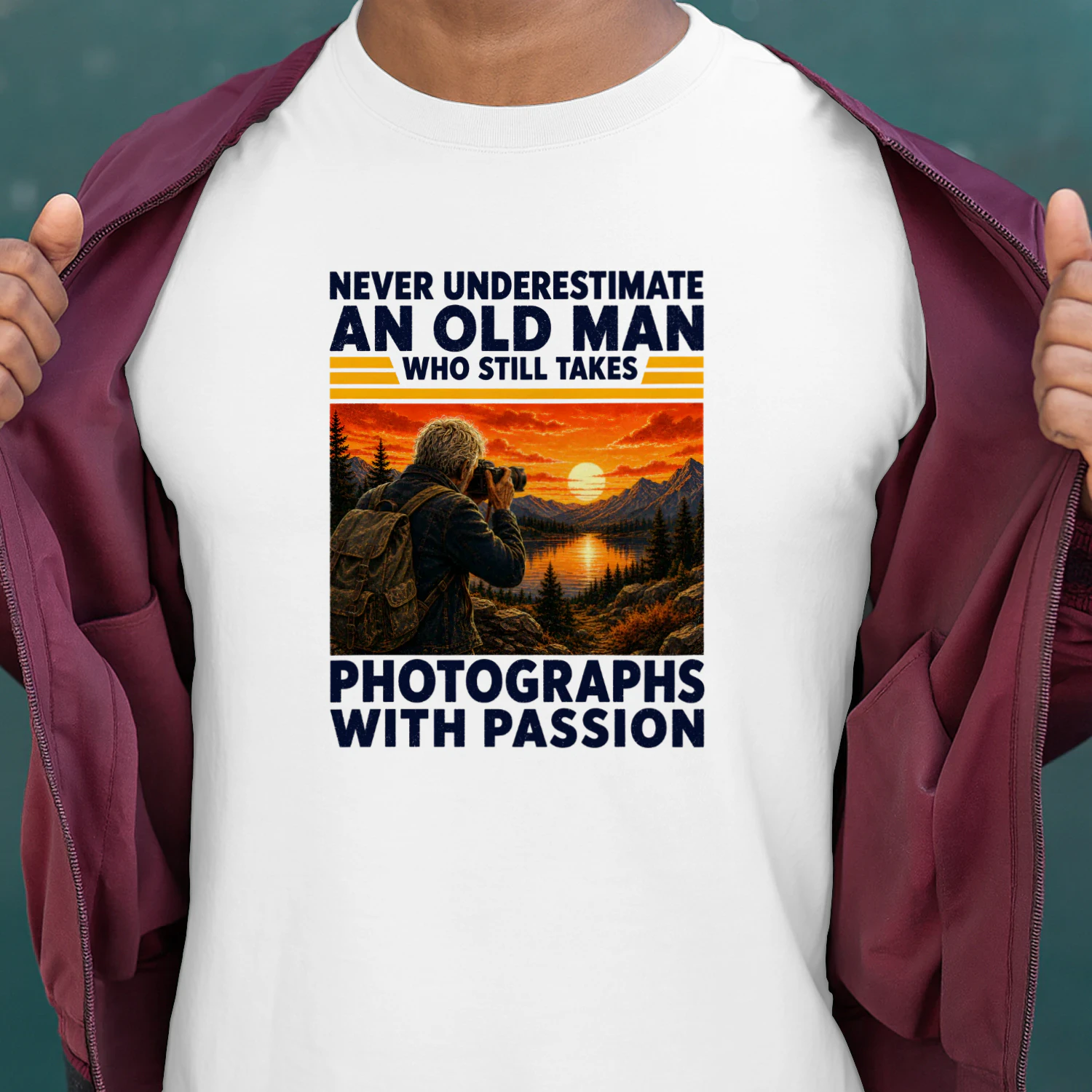 Never underestimate an old man who still takes photographs with passion