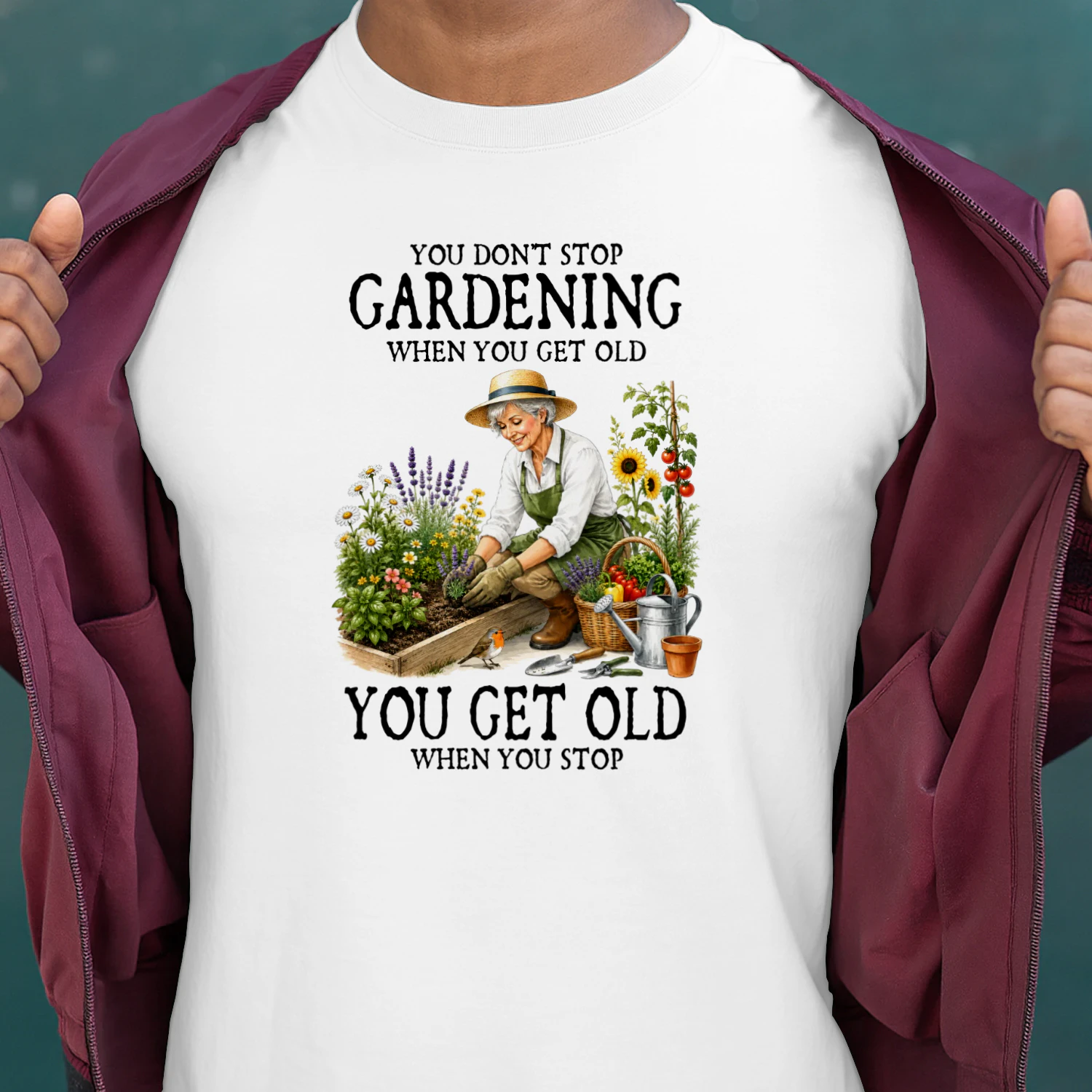 You don't stop gardening when you get old