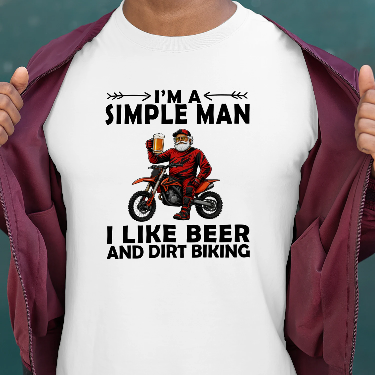 I'm a simple man, I like beer and dirt biking