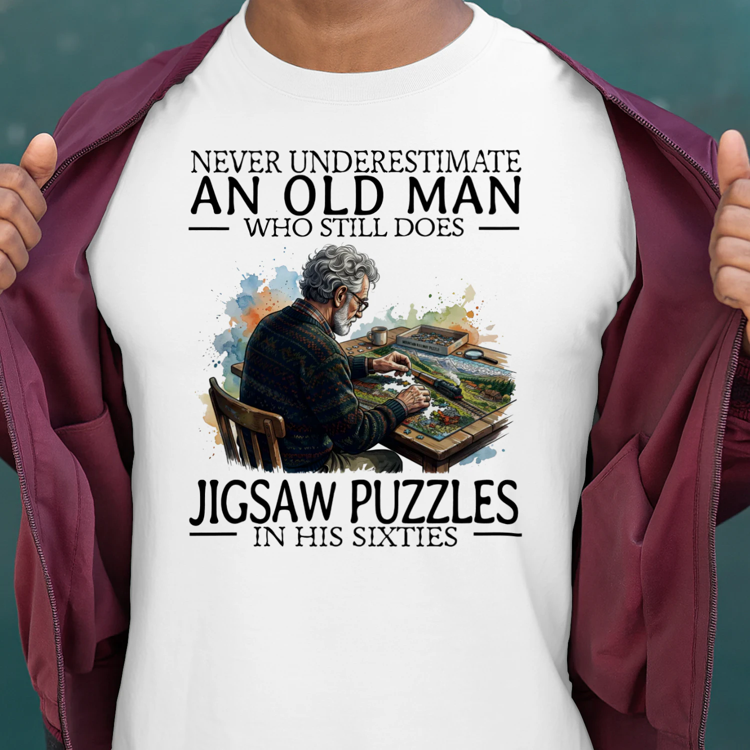JIGSAW PUZZLES IN HIS SIXTIES