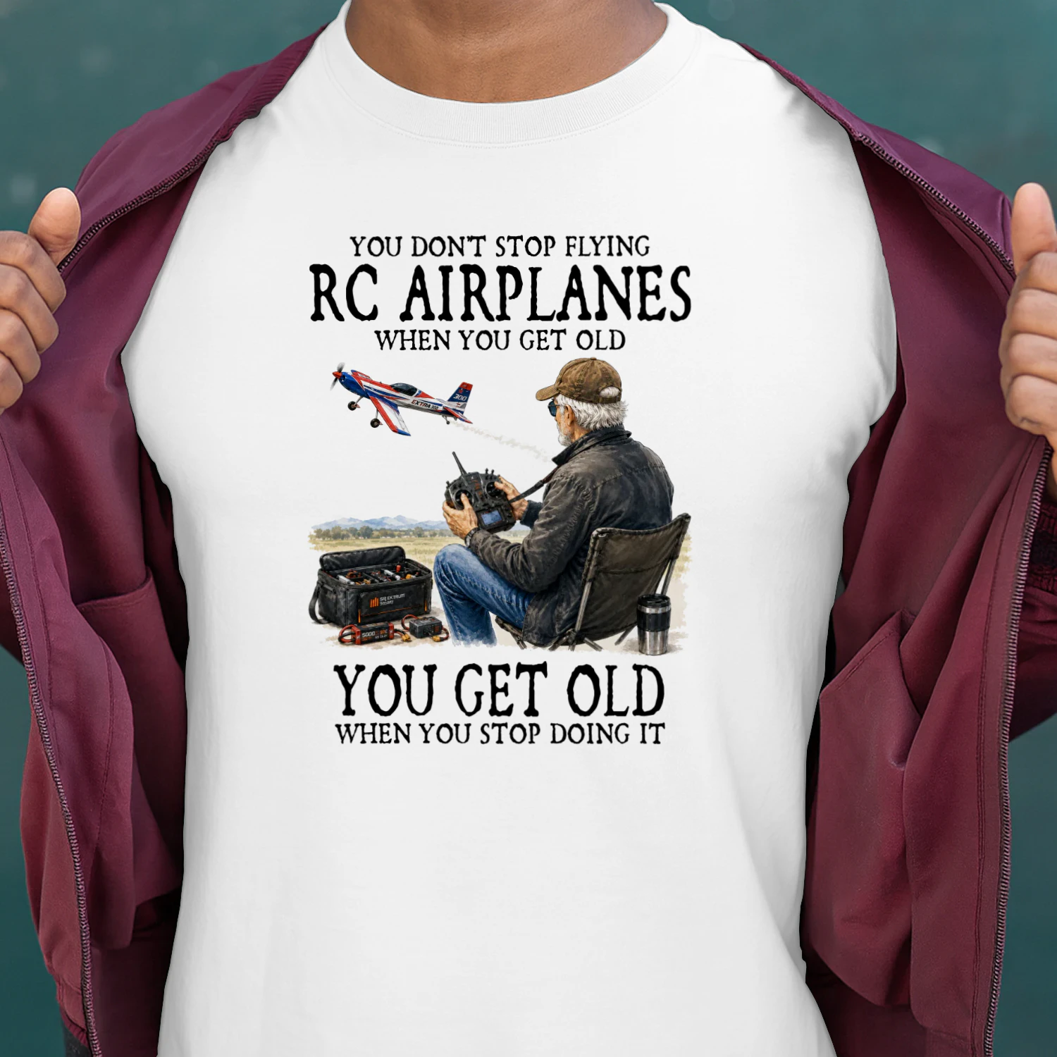 You don't stop flying RC airplanes when you get old. You get old when you stop doing it