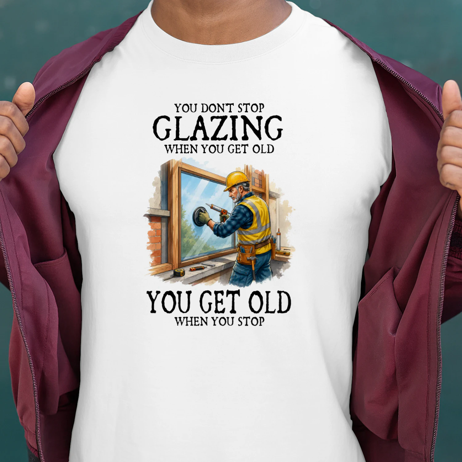 You don't stop glazing when you get old. You get old when you stop