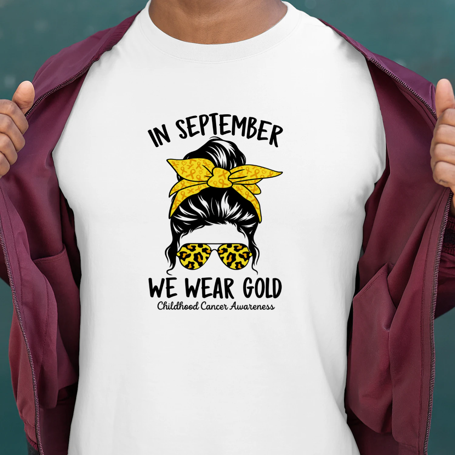Women Childhood Cancer Awareness In September We Wear Gold
