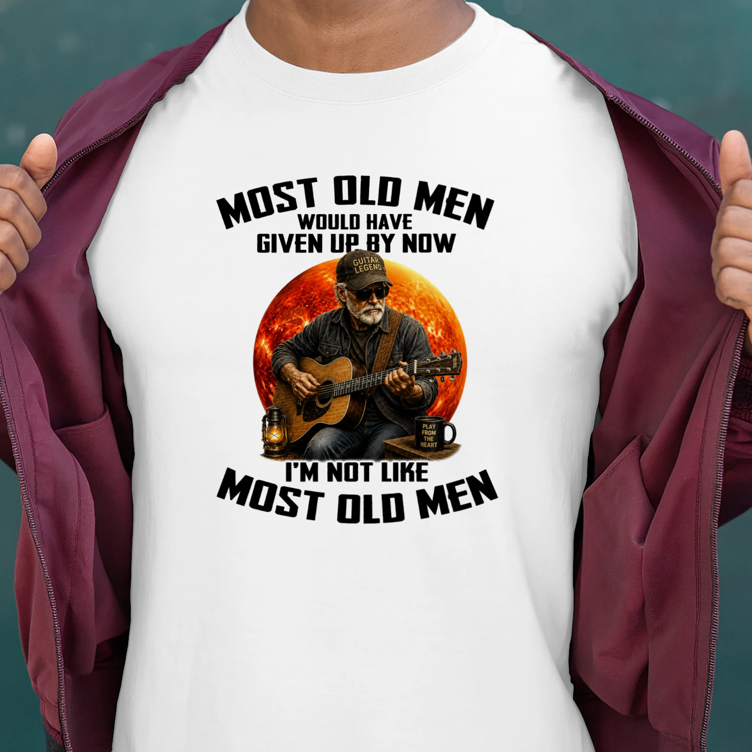 Most old men would have given up by now. I'm not like most old men 8